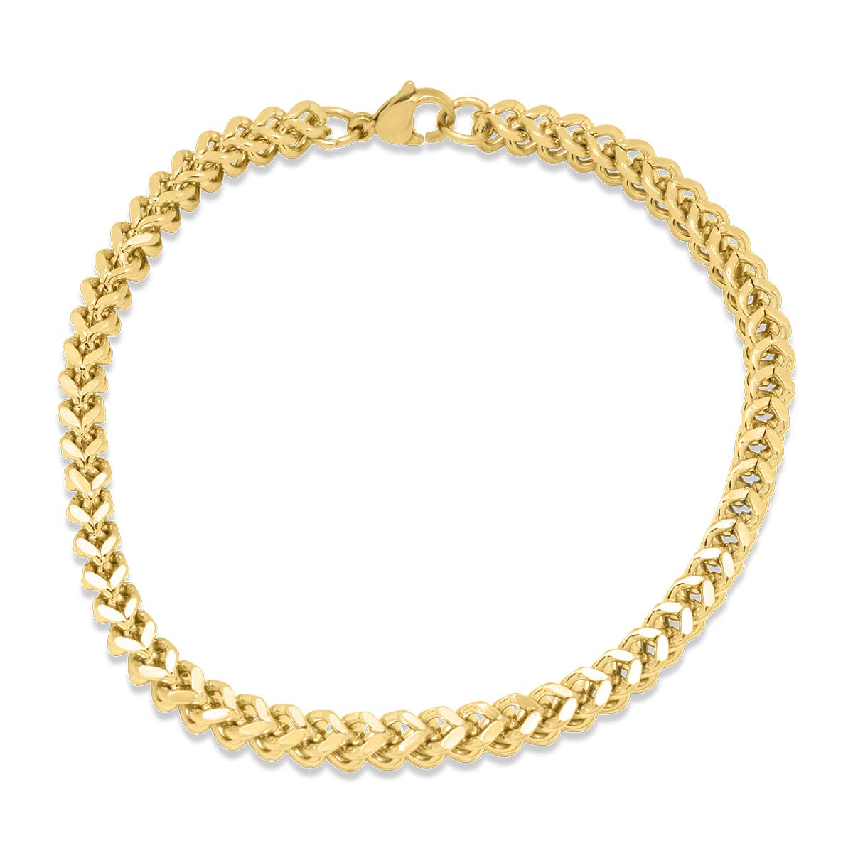 Micro Sterling Gold Bracelet 3MM Βραχιόλι από ανοξείδωτο ατσάλι 316L